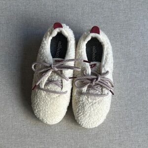 Allbirds Kids White Fleece Sneakers
